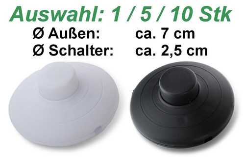 Fußschalter rund schwarz
