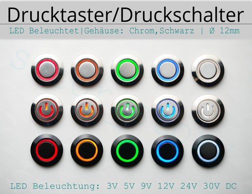 Drucktaster druckschalter led - drucktaster,