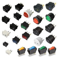 1/10 Stk Wippschalter rund od