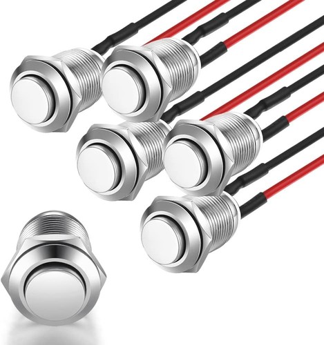 Drucktaster edelstahl 12mm - edelstahl,