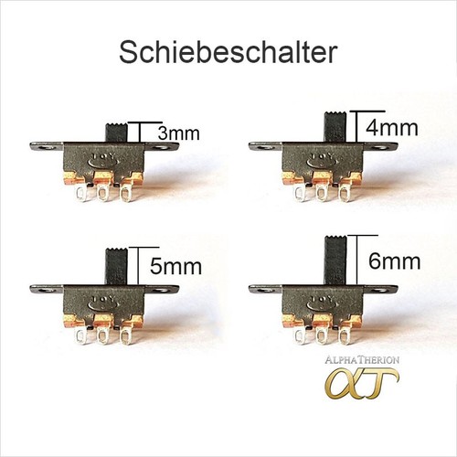 Schiebeschalter miniatur 3 - miniatur,