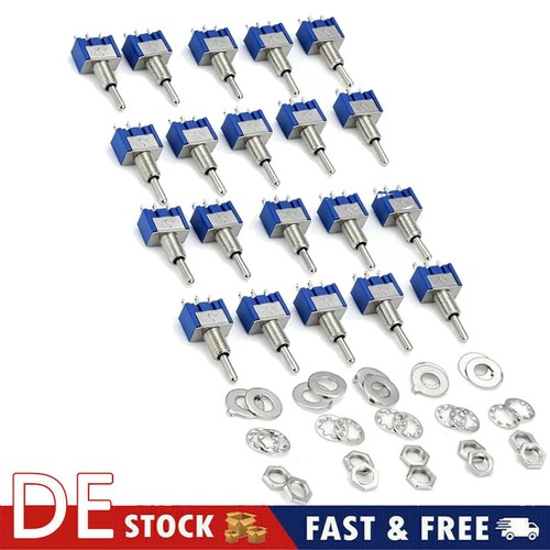 20x mini kippschalter spst - kippschalter,